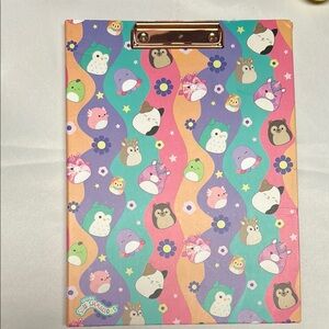 Squishmallows clipboard folder.  Two pockets inside to hold papers